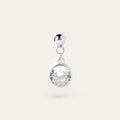 Bertha April CZ Charm (925 Sterling Silver)