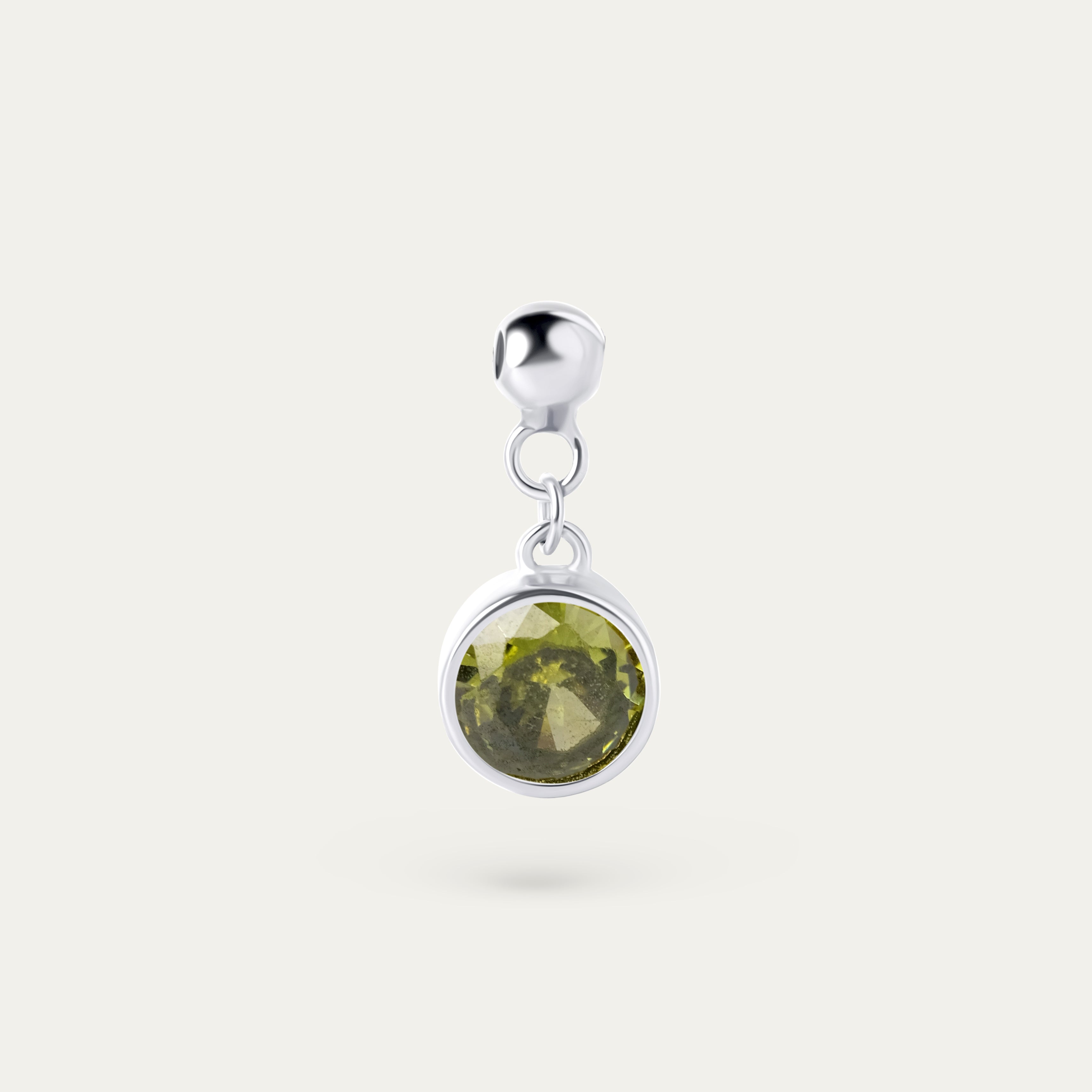 Bertha August CZ Charm (925 Sterling Silver)