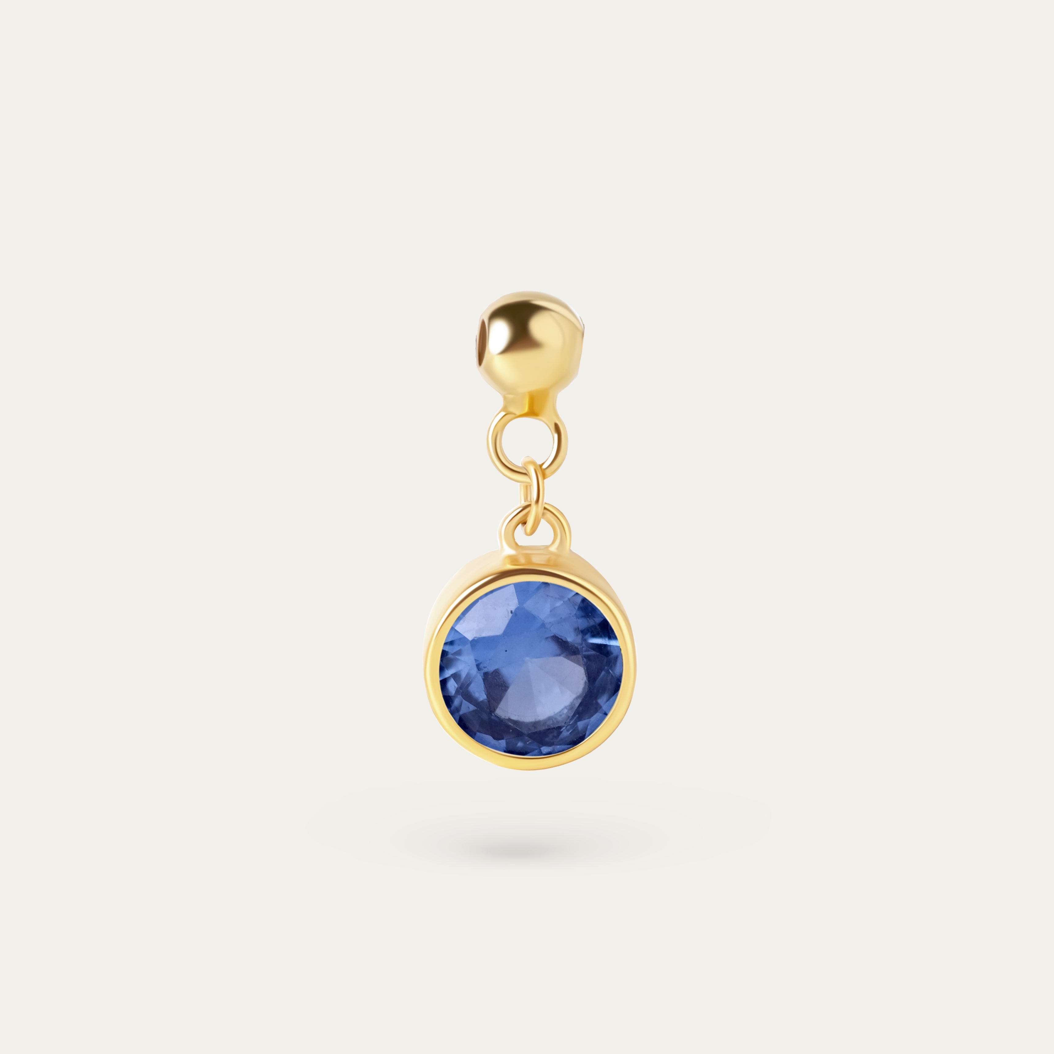 Bertha December CZ Charm (18K Gold Vermeil)