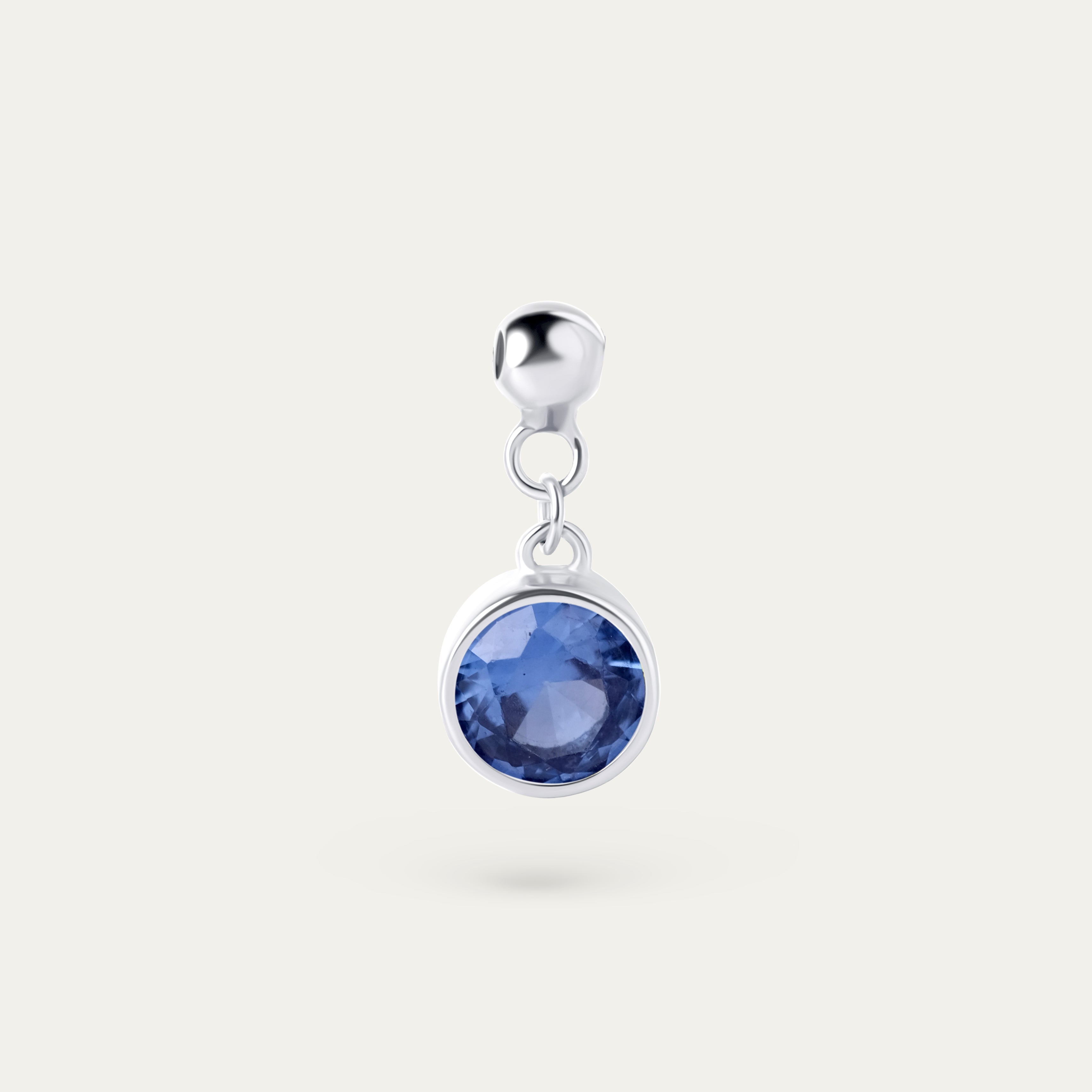 Bertha December CZ Charm (925 Sterling Silver)