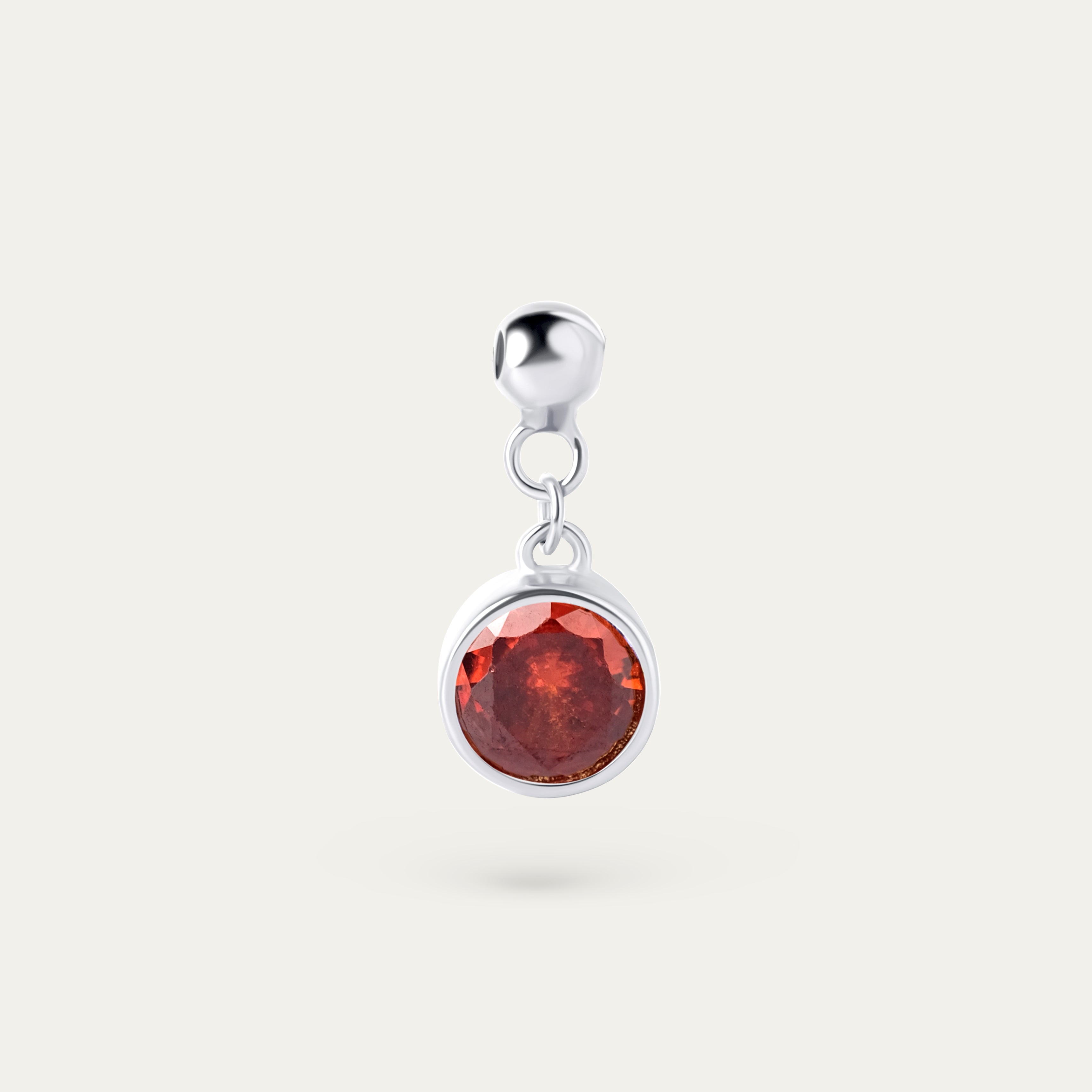 Bertha January CZ Charm (925 Sterling Silver)