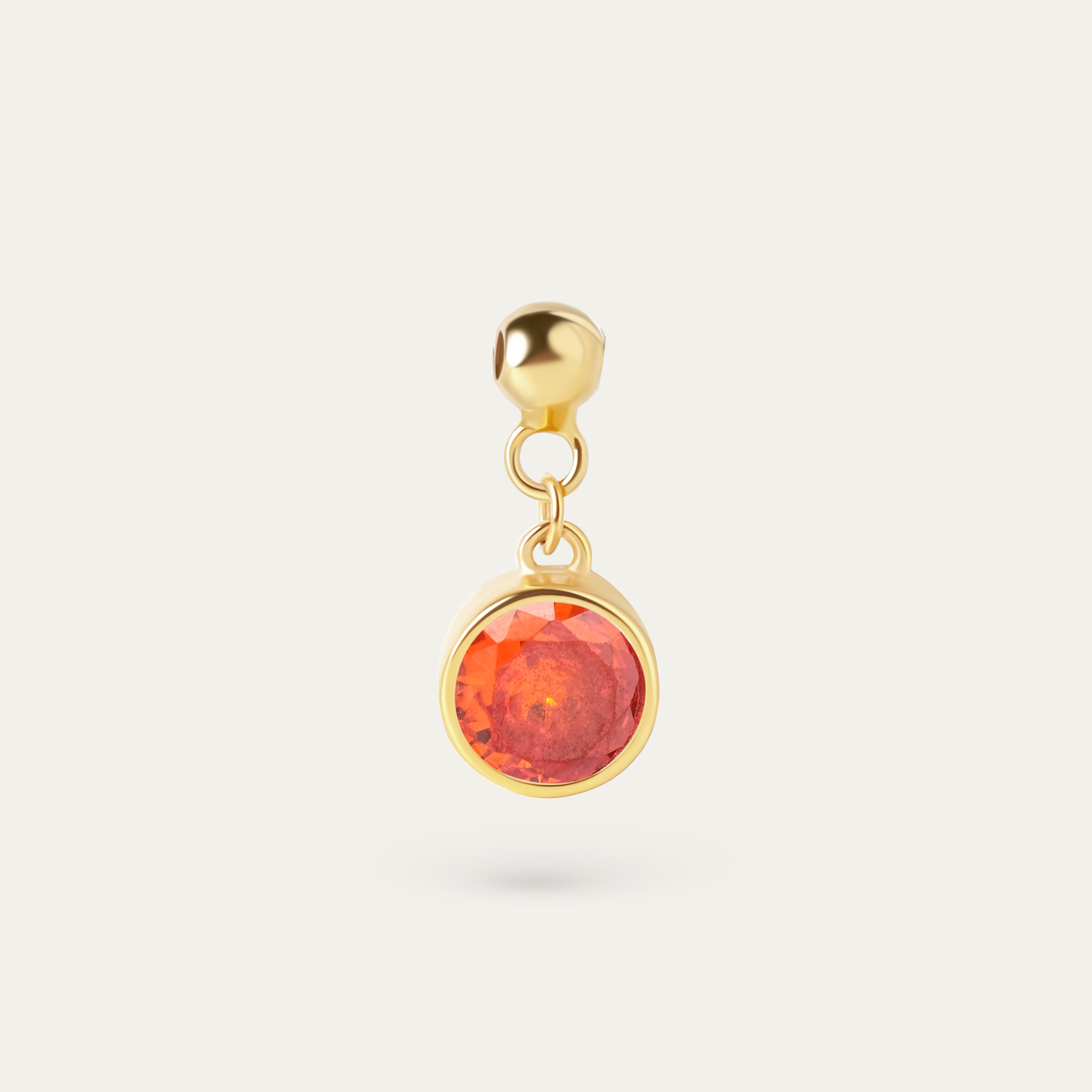 Bertha July CZ Charm (18K Gold Vermeil)