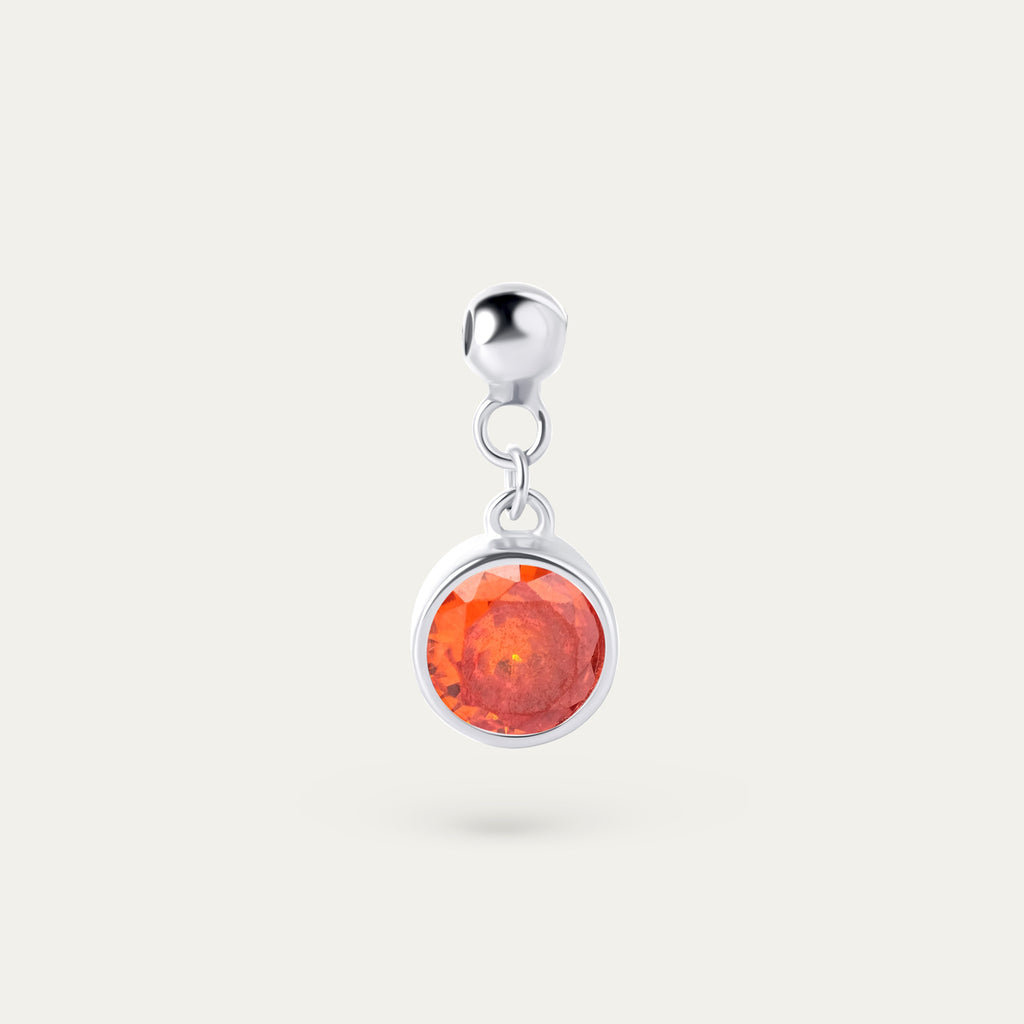 Bertha July CZ Charm (925 Sterling Silver)