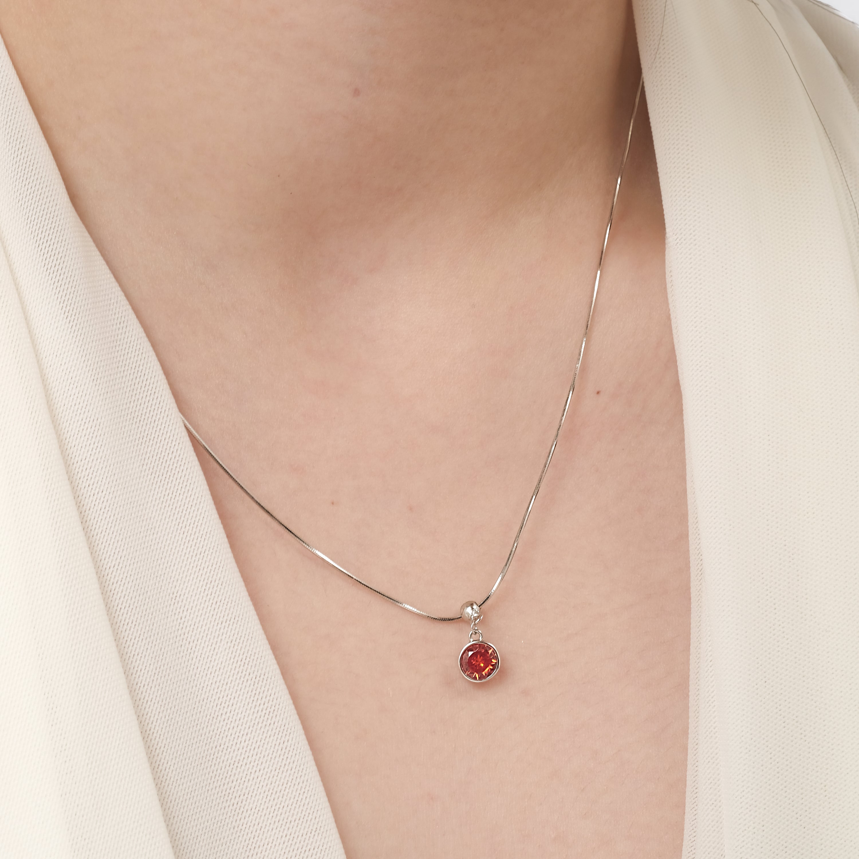 Bertha July CZ Charm (925 Sterling Silver)