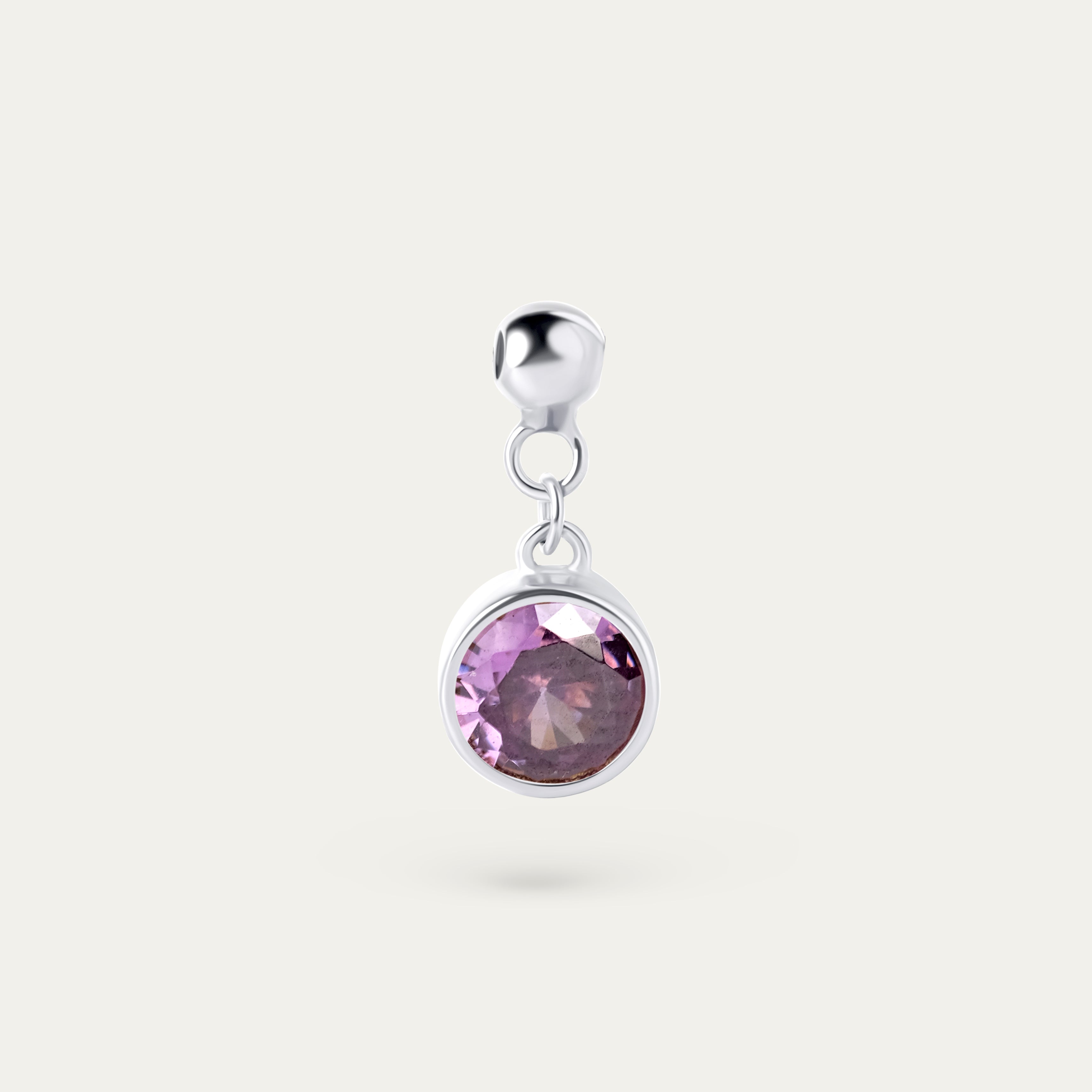 Bertha June CZ Charm (925 Sterling Silver)